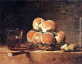 A Basket of Peaches by Jean Baptiste Simeon Chardin